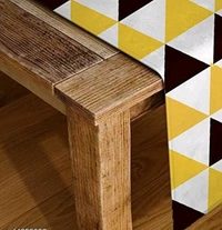 AZEALEA Digital Printed Cotton 6 Seater Table Runner, 13 x 72 Inches - Yellow